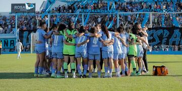 El femenino de Belgrano se enfrenta a Boca, en la cancha de Racing de Nueva Italia, por el encuentro de ida de la final de la Copa de la Liga femenina. (Javier Ferreyra / La Voz)