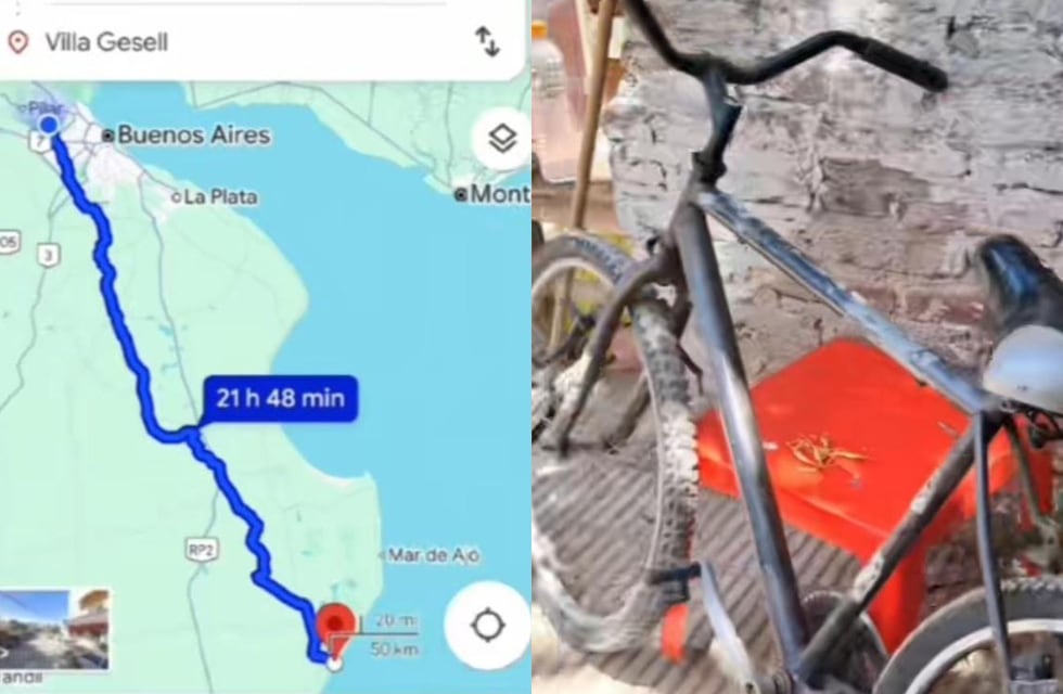Hizo 500 km desde el Conurbano a la Costa Atlántica en bicicleta porque estaba aburrido