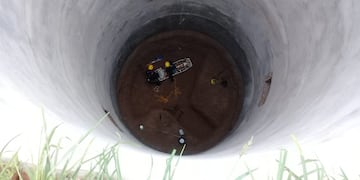 El operativo se llevó a cabo este martes en una planta de acopio de cereales. (@soria_pablo)