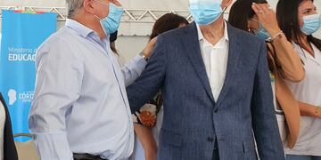 Schiaretti y Benedetti en Transito Escuela PROA