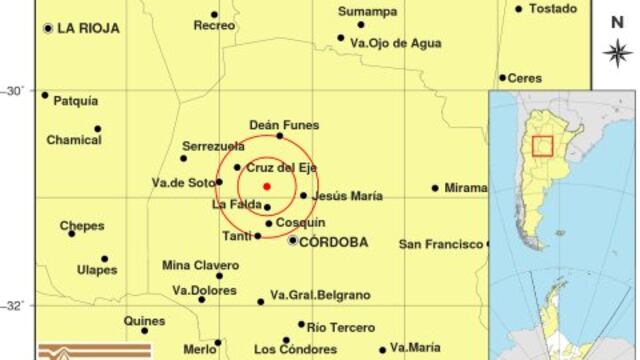 Doble sismo en las Sierras.