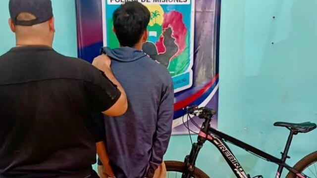 Joven robó la bicicleta a su hermana y terminó detenido.