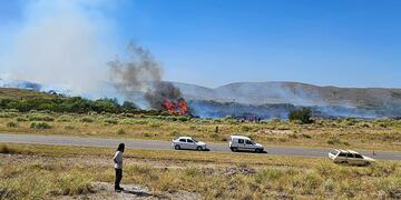 Incendio forestal en Villa Ventana