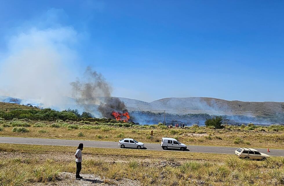 Incendio forestal en Villa Ventana