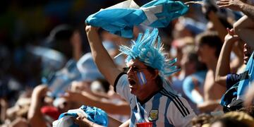 La hinchada argentina (Archivo)