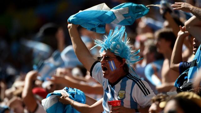 La hinchada argentina (Archivo)