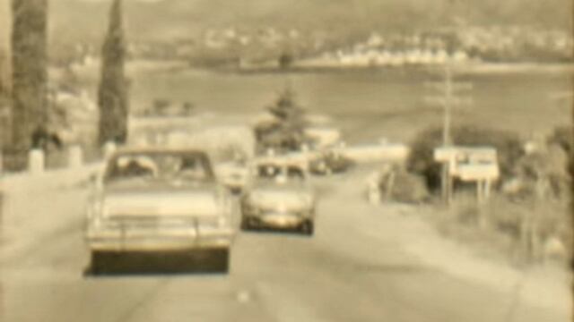 Así se viajaba por las sierras de Córdoba en 1965. (Foto: captura / video Eduardo Bzura).