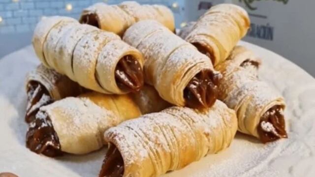 Con dulce de leche o crema pastelera: receta fácil y rápida de cañoncitos