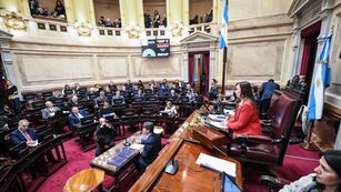 La vicepresidenta Victoria Villarruel lleva adelante las negociaciones por la "ley bases" (Foto: Comunicación Senado)