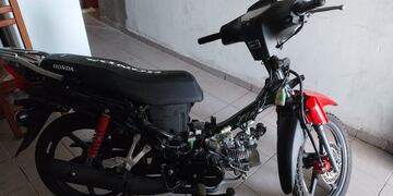 La moto recuperada