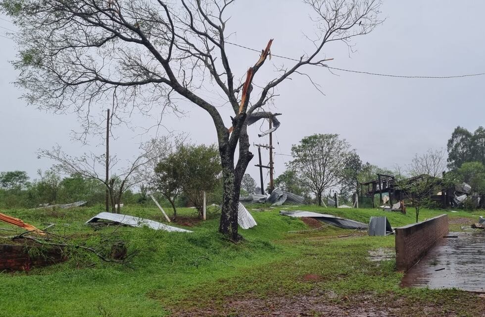 Misiones: violento temporal dejó graves daños en la zona centro de la provincia