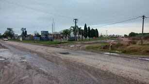 Denunciaron el estado de abandono de la obra del acceso a Aurelia