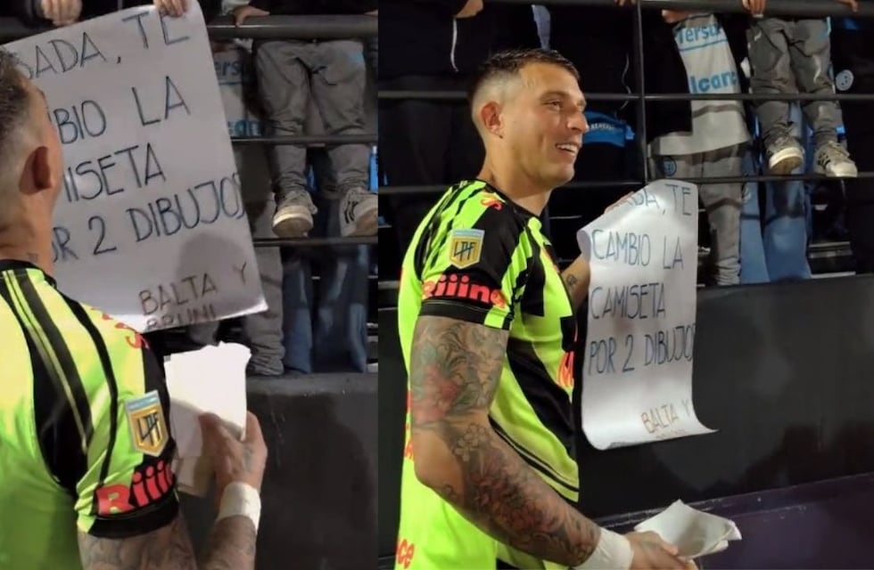 La historia detrás del cartel de dos hermanitos que conmovió al arquero de Belgrano, Nahuel Losada