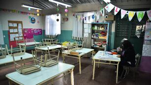 Los reclamos de cientos de docentes de Córdoba. (Pedro Castillo/ La Voz)