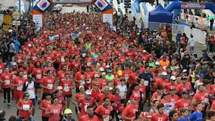 Largada de los 21 k de Rafaela