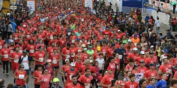 Largada de los 21 k de Rafaela