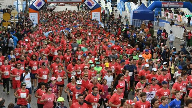 Largada de los 21 k de Rafaela