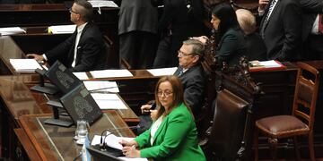Cecilia Moreau, titular de la Cámara de Diputados.
Foto Federico Lopez Claro