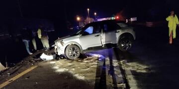 La pareja posadeña resultó con lesiones.