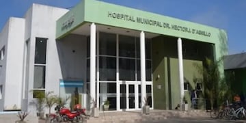 El hospital adonde llegó la joven con el bebé.