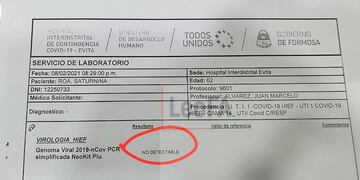 El PCR de Saturnina Roa claramente certifica que no tenía coronavirus dos días antes de su fallecimiento