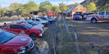 Amplio operativo para dar con la mujer, que es buscada desde el pasado jueves (Federación de Bomberos Voluntarios de la Provincia de Córdoba).