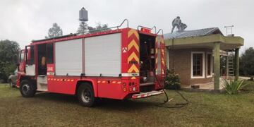 Incendio de una vivienda en Campo Ramón.
