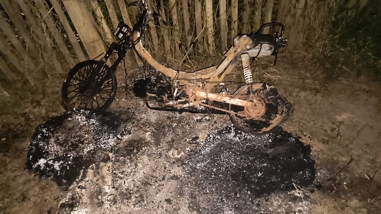 La moto de Gabriela Barrios.