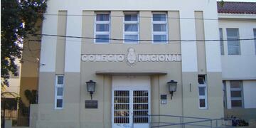 Fachada de la EESO N°428 de Rafaela "Luisa Raimondi de Barreiro", exNacional