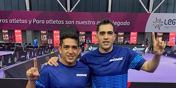 Matías y Gastón Alto, hermanos en casa y en la selección argentina de tenis de mesa.