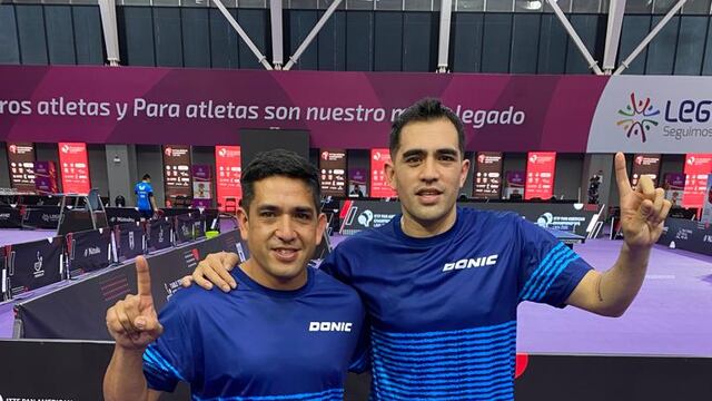 Matías y Gastón Alto, hermanos en casa y en la selección argentina de tenis de mesa.