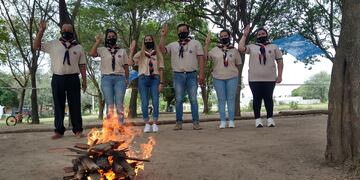 Educadores del grupo scout Sanavirones