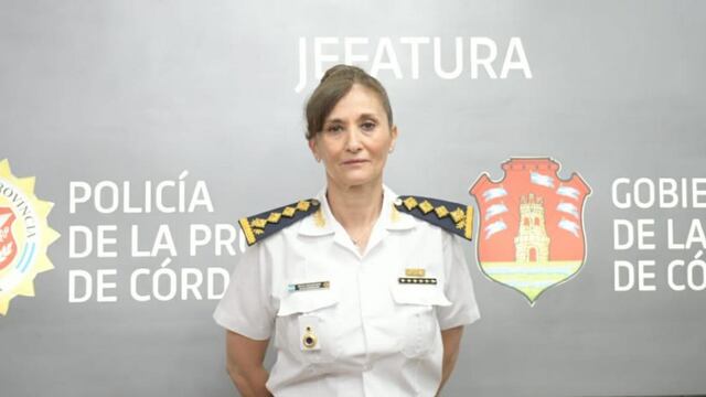 Liliana Rita Zárate Belletti,  jefa de la Policía.