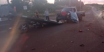Accidente vial en Colonia Guaraní dejó como saldo solo daños materiales.