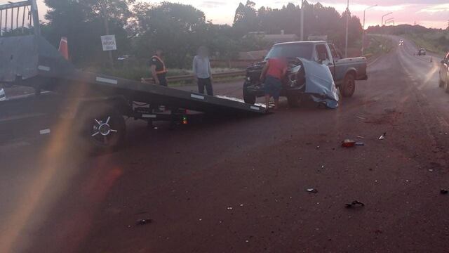 Accidente vial en Colonia Guaraní dejó como saldo solo daños materiales.