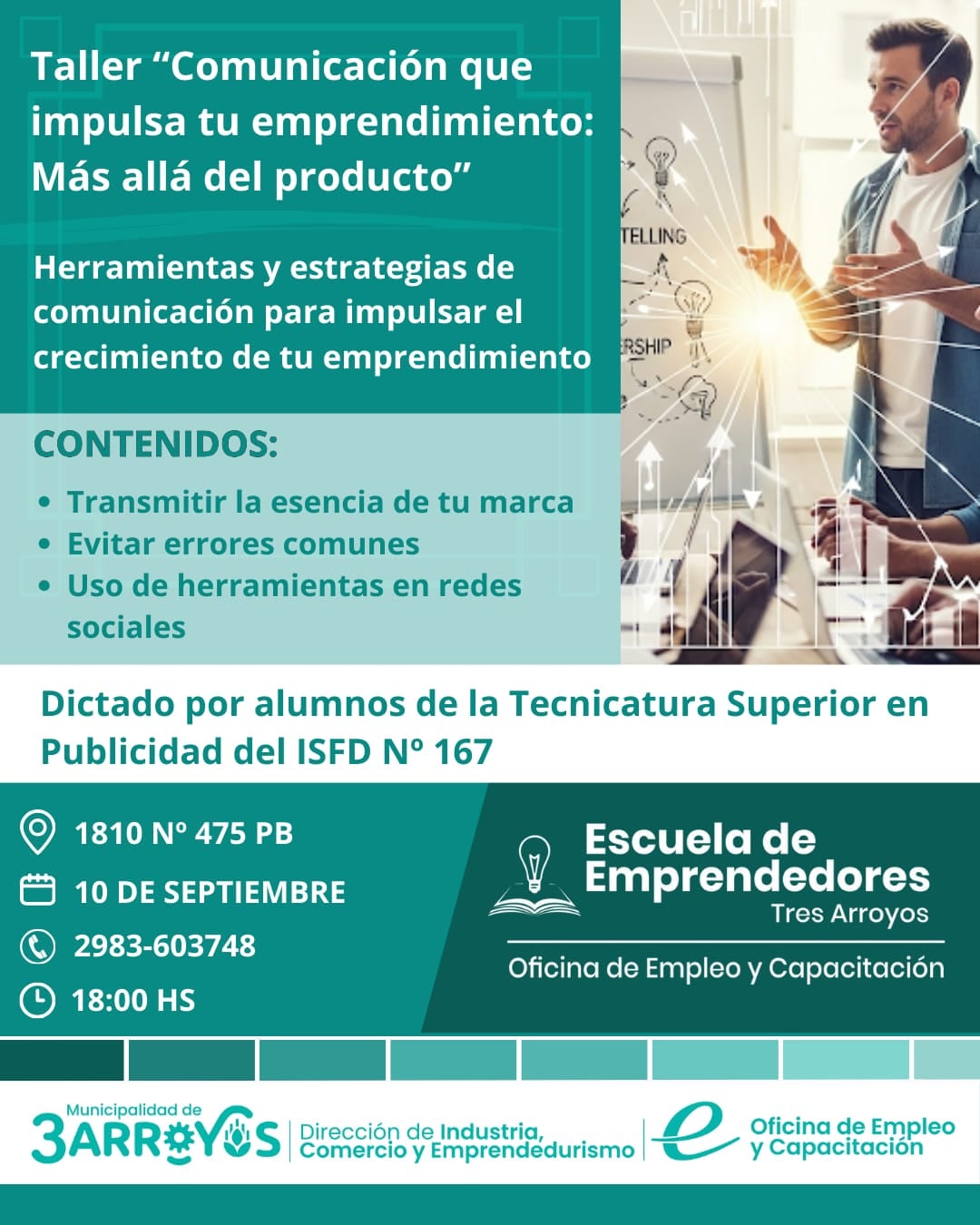 taller “Comunicación que Impulsa tu Emprendimiento: Más allá del producto”