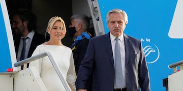 Fabiola Yáñez y Alberto Fernández. (AP/Andrew Medichini/Archivo)