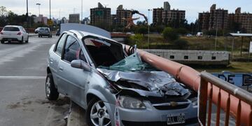 El joven conductor de 28 años se encuentra fuera de peligro. (José Gabriel Hernández)