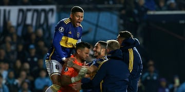 El festejo de Boca tras la definición por penales.