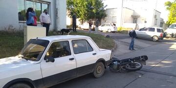 Accidente en la esquina de Remedios de Escalada y Newton.