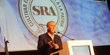 Juan Schiaretti, en la Exposición Rural de Palermo. Foto: Federico López Claro / La Voz.
