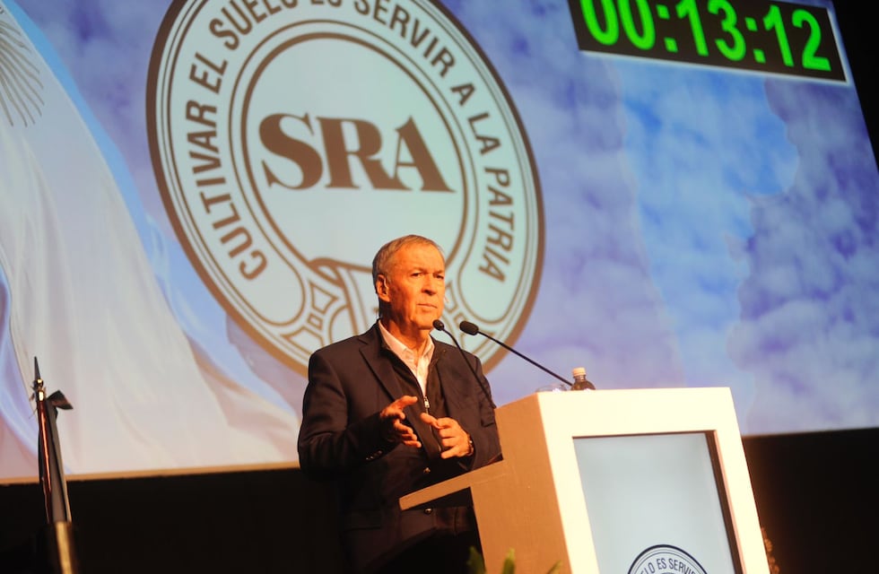 Juan Schiaretti en La Rural: “Si soy elegido presidente, arranco con la eliminación de las retenciones”