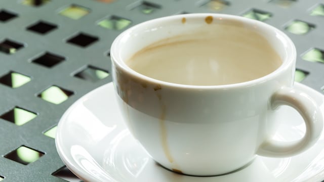 Cómo sacar las manchas de las tazas.