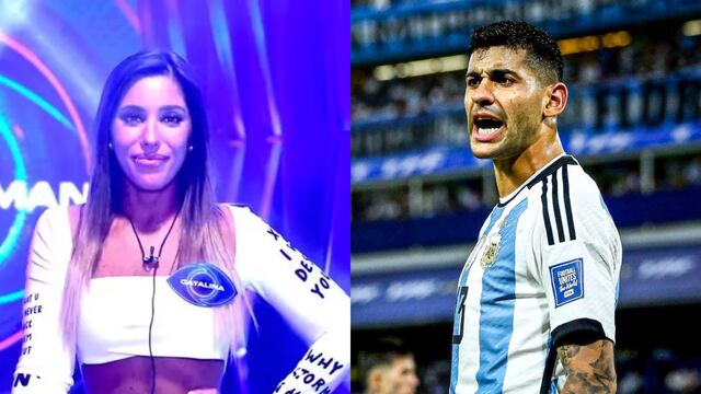 Cata Gorostidi habló de la relación que mantuvo con el futbolista de la Selección Argentina. (Collage: Gentileza Telefe/AP)