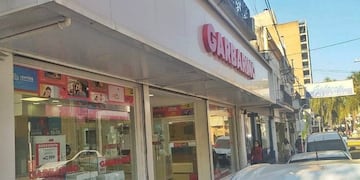 La sede de Garbarino Concordia está cerrada hace un mes.