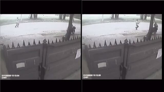 Uno de los delincuentes le apuntó y pidió que "no tire la moto".