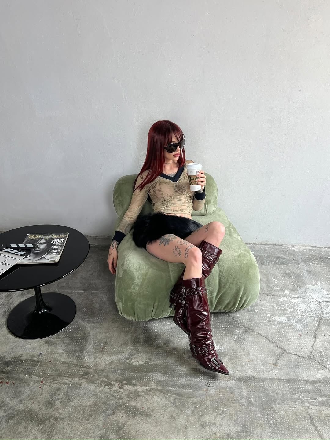 La Joaqui posó con unas botas de caña alta y se convirtieron en el must de la temporada