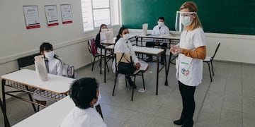 Niños en clases en pandemia. (Foto ilustrativa) Web.