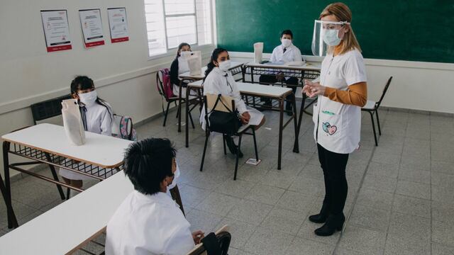 Niños en clases en pandemia. (Foto ilustrativa) Web.
