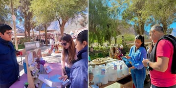 Turistas aprecian las artesanías y productos de la gastronomía tradicional jujeña, en las vacaciones de invierno 2025.